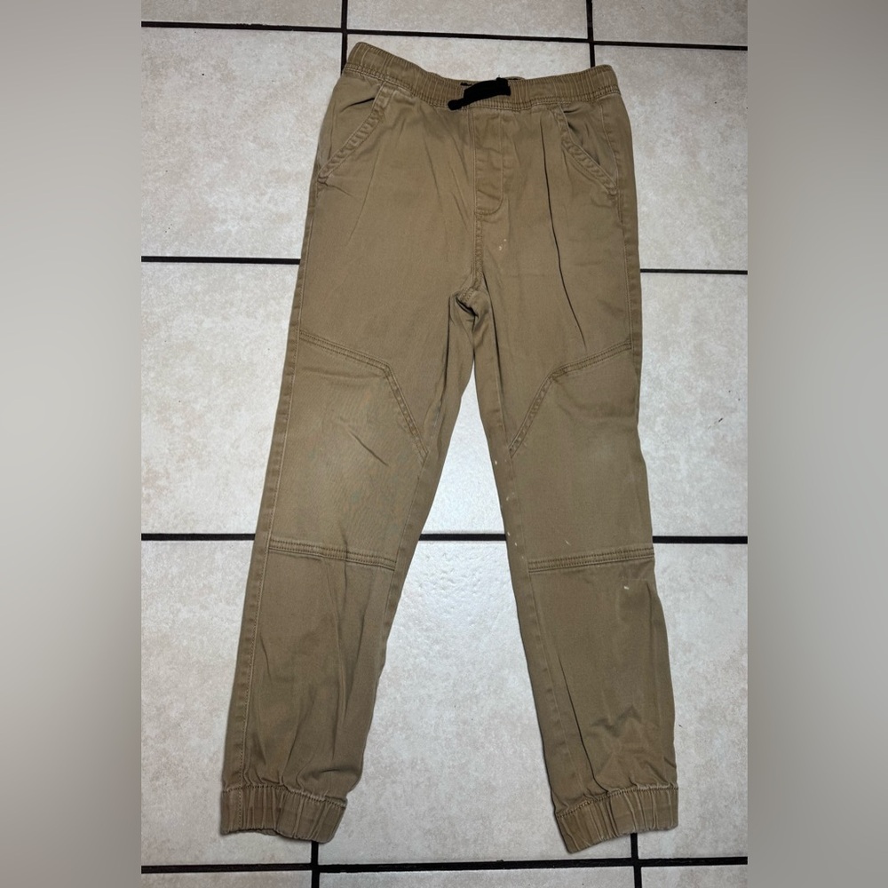 Plugg Co. Boy Tan Joggers pants size medium (10-12)